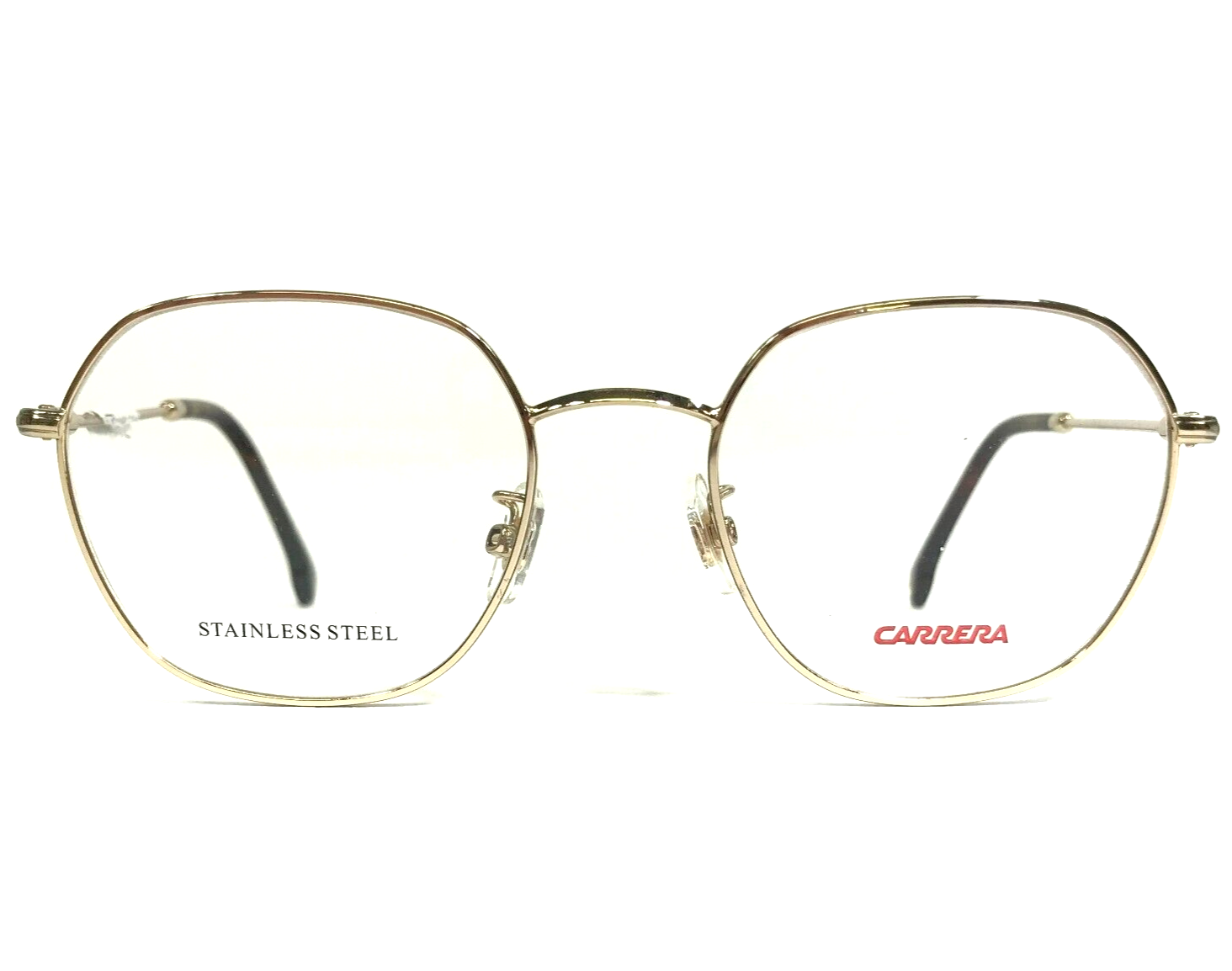Carrera Eyeglasses Frames 180/F J5G Gold Round Hexagon Full Wire Rim 50-... - $79.18