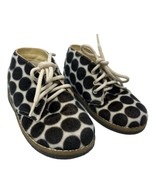 Primigi booties EU 24 / US 8 toddler furry polka dot lace up unisex shoe... - £26.03 GBP