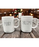 Rae Dunn Set of Christmas Mugs Merry Christmas Artisan Collection - $39.59