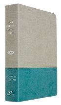 he Jeremiah Study Bible, NKJV: Gray/Teal LeatherLuxe®: What It Says. Wha... - £194.62 GBP