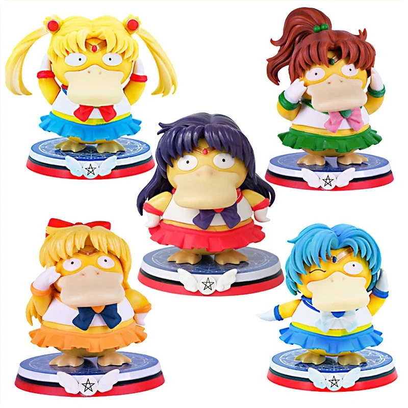 13cm Pokemon Anime Figures Psyduck Cos Sailor Moon Figure Psyduck Cospla... - £25.46 GBP+