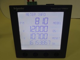 Schneider PowerLogic PM810MG H/W: H9 F/W: 12.000 Power Meter PM800 series - £384.60 GBP