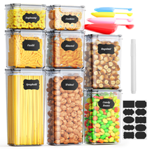 8PCS Airtight Food Storage Containers Set with Lids, BPA Free Kitchen and Pantry - £26.65 GBP
