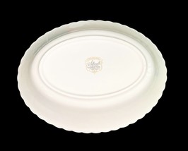 Syracuse China Wedding Ring Silhouette Oval Serving Bowl 10" x 7.75" Silver Trim image 7