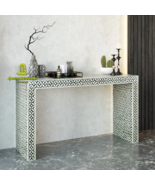 handmade, Bone Inlay Console Table,bone Inlay Furniture Dresser u consol... - $2,326.18 CAD