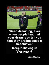 Inspirational Tobin Heath Dreaming Soccer Motivation Quote Poster Print ... - $22.99+