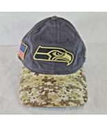 Seattle Seahawks New Era Salute to Service Camo Adjustable Hat Cap - $19.07 CAD