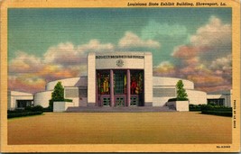 Louisiana State Exhibit Building Shreveport  LA  Linen Postcard C2 - £2.34 GBP
