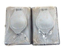 LOT OF 2 NEW THOMAS &amp; BETTS WR104-CV SINGLE OUTLET OUTDOOR COVERS - $22.95