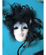 CRESCENT MOON NEW ORLEANS STUDIOS CARNIVAL MASK 7&quot; OVERALL 12&quot;[*MAIN] - €55,72 EUR