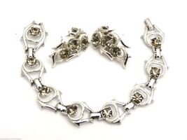 Vintage Sarah Coventry COOL SURRENDER Parure BraceletEars 1969 - $35.64