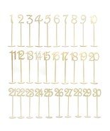 30Pcs Table Numbers, 1 To 30 Wood Wedding Table Numbers With Sturdy Hold... - £29.52 GBP