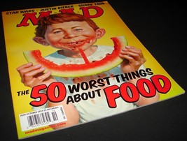 Mad Magazine 529 Oct 2014 Food Very Good Star Wars Justin Bieber Shark Tank - £10.19 GBP
