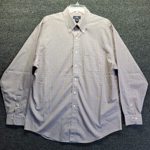Brooks Brothers 346 Non-Iron Men&#39;s Sz L Multi-Color Plaid Long Sleeve Shirt - £16.96 GBP