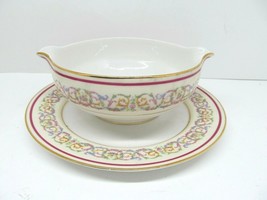 Charles Ahrenfeldt French Limoges Belfort Gravy Boat With Attached Under... - $49.00