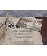 Old Photo Postcard &amp; Newspaper About MOHAWK ICE CREAM Colebrook New Hamp... - €31,62 EUR
