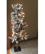 Grandin road Flocked 3 Ft Pre-lit Alpine Tree Lights #36398 - $69.29