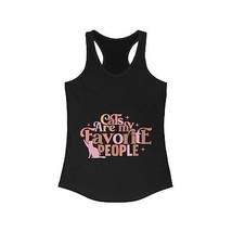 cats are my favorite people funny Women&#39;s Ideal Racerback Tank - $18.32+
