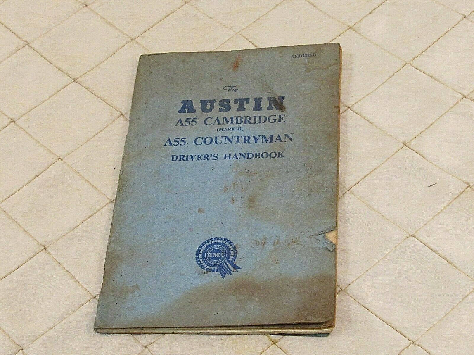 Primary image for Austin A55 Cambridge Countryman Driver's Handbook BMC 5th Ed Vintage 1957 58