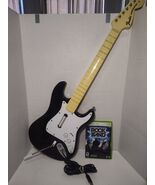 Rock Band Xbox 360 Wired Drums &amp; Guitar Bundle w/ Game - Tested - No Pedal - $138.59