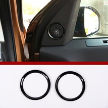 New Gloss Black Style ABS Chrome Door Speaker Ring Trim Car Accessories For   Di - £85.85 GBP