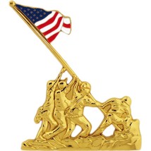 U.S.M.C. Iwo Jima Flag Raising Pin 2&quot; - £18.19 GBP