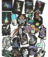 25pcs/set  Cartoon Black Edge Space Astronaut Graffiti Sticker - $2.97