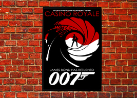 Casino Royale Agent James Bond 007 Movie Minimal Poster - £2.38 GBP