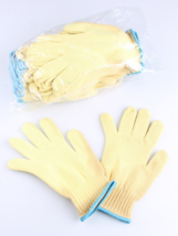 DuPont Kevlar 12 Pair of Gloves Size Small Cut Resistant Yellow Knit - $19.97