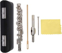 Flute Instrument, 16 Hole Silver Plated C Piccolo With Screwdriver Pu, S... - $126.99