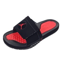  Nike Air Jordan Hydro 8 Retro Slides Bred Men&#39;s FD7674 001 Black Red Size 12 - £59.81 GBP