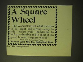 1893 Warwick Bicycle Ad - A square wheel - £14.48 GBP