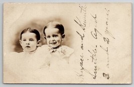 Bonham Texas Portrait Horace &amp; Kenneth Smith Adorable Boys 1906 Postcard A27 - £15.99 GBP