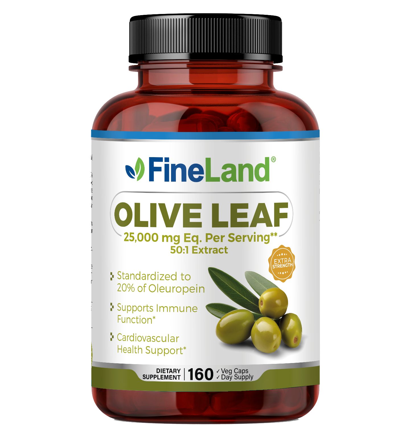 Olive Leaf, 160 veg capsules - $50.00