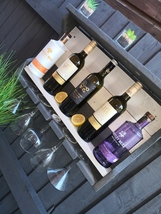 Handmade rustic wine rack - $65.00