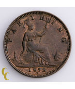 1875-H Great Britain Farthing Coin in UNC, KM# 753 - $251.31