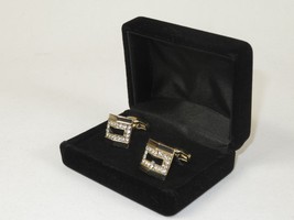 Men J.Valintin Cufflinks by Vitorofolo for French Cuff Shirt V39-62 Gold Diamond image 3