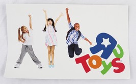 VINTAGE Toys R Us 8x14&quot; Fidget Spinner Central 2 Sided Promotional Sign - £15.81 GBP