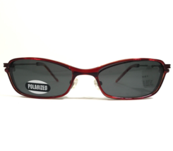 MiracleClip Eyeglasses Frames MC017 RED/LST Cat Eye with Clip Ons 51-17-140 - £44.67 GBP