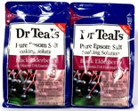 2 Bags Dr Teal&#39;s Pure Epsom Salt Soaking Solution Black Elderberry With ... - $33.99