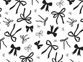 Gift Tissue Paper Made in USA 20x30&quot; Set of 12 Sheets, Black &amp; White Bows - $142.65 MXN