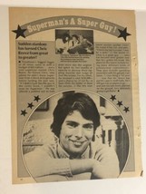 Christopher Reeve Magazine Article Vintage Superman’s Super Guy - $6.92