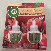 Air Wick Essential Oils Apple Cinnamon Medley Limited Edition Sealed - $6.90