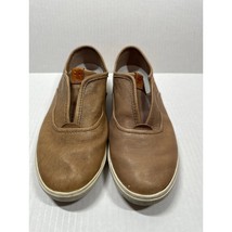 Frye Women Casual Slip On Shoe Brown Tan Genuine Leather Size 6.5M - $1,025.32 MXN