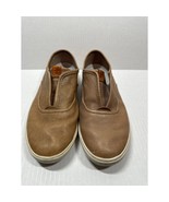 Frye Women Casual Slip On Shoe Brown Tan Genuine Leather Size 6.5M - $1,025.32 MXN