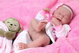 Crying American Reborn Baby Alive Girl Doll Vinyl 14&quot; Newborn Preemie Life like - £98.29 GBP