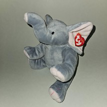 TY Pluffies Gray Pink WINKS Elephant Plush Lovey Stuffed Animal Toy 2015 w/TAG - $17.77