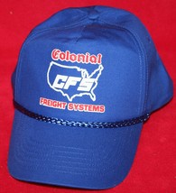 Vintage 90s COLONIAL FREIGHT SYSTEMS CFS Rope Bill Snapback Trucker HAT CAP - £31.02 GBP