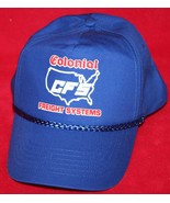 Vintage 90s COLONIAL FREIGHT SYSTEMS CFS Rope Bill Snapback Trucker HAT CAP - £31.13 GBP
