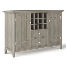 Bedford Sideboard Buffet &amp; Wine Rack - Distressed Grey - $705.99